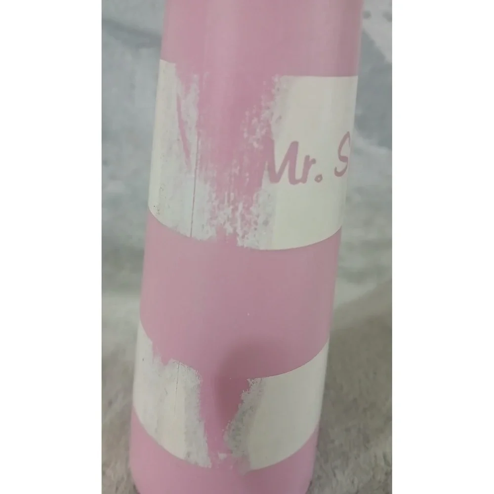 Vintage 1950s Pink Mr Sprinkle Plastic Laundry Bottle Mid Century Kitsch Ironing